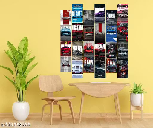 Car Aesthetic Wall Collage Kit – 24pc