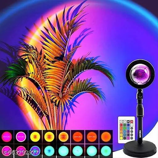 Sunset Projection Lamp – 16 Color Remote